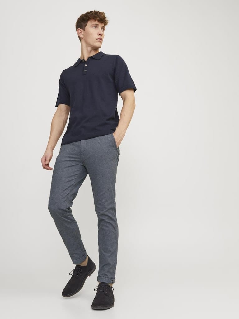 Pantalón chino gris - JPSTMARCO FURY FADED DENIM NOOS